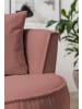 Furn.Design Drehsessel terracotta Web-Velours, XL Sessel 360° drehbar inklusive 3 x Kissen