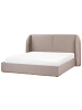 Beliani Doppelbett MONESTIER in Beige - (W) 224 x (H) 115 x (L) 220 cm