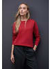 Street One Sweatshirt in racing red mel.