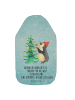 Mr. & Mrs. Panda Wärmflasche Pinguin Weihnachtsbaum mit Spruch in Eisblau