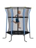 HOMCOM Kindertrampolin in Blau 163,5L x 163,5B x 190H cm