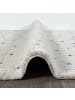 KADIMA DESIGN Rundteppich Abstrakt weich wohnlich Wohnzimmer Schlafzimmer gemütlich in Creme