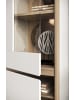 Furn.Design Wohnwand weiß, Eiche 4-teilig 339 cm, Wohnkombination skandinavisch, Soft-Close