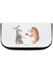 Mr. & Mrs. Panda Kosmetiktasche Hase Igel ohne Spruch in Weiß