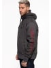 King Kerosin Sweatjacke "Lound & Dirty" in Grau