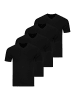 Ragman Unterhemd / Shirt Kurzarm Basic in Schwarz