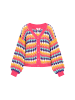 myMo Cardigan in pink multicolor