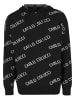 Carlo Colucci Carlo Colucci Herren Carlo Colucci Hoody Troyer in black