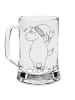 Mr. & Mrs. Panda Bierkrug Einhorn Weihnachtsmann ohne Spruch in Transparent