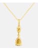 Diamant L'éternel Kette mit Anhänger, mit Citrin, 375 Gelbgold