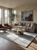 KADIMA DESIGN Teppich Wolle Handgewebt MOLE Wohnzimmer Modern Wohnlich in Grau