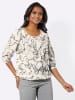 WITT WEIDEN Druckbluse in champagner-graphit-bedruckt