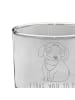 Mr. & Mrs. Panda Whiskey Glas Hund Entspannen mit Spruch in Transparent