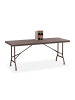 relaxdays Gartentisch in Braun - (B)180 x (H)72 x (T)74 cm