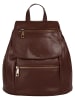 Samantha Look City-Rucksack echt Leder in braun