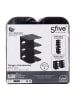5five Simply Smart Schuhregal für den Schrank PLOT für 4 Paare in Schwarz, 26,5 x 24,5 x 37,8 cm