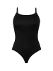 Teyli Taillierter Bodysuit mit dünnen Trägern Goffy in schwarz