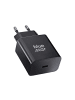 BlueStar Reiseladegerät Typ C + Kabel Typ C auf Typ C PD QC4.0 3A 25W in Schwarz