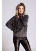 ZHRILL Sweatshirt ZHLUANA FLOWER BLACK in BLACK