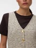 Vero Moda Pullunder mit V-Ausschnitt und Knopfleiste in Birch