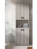 Inn.Furn Hochschrank kaschmir 60 x 192 cm, Badschrank 4-türig