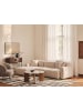 Beliani 3-tlg Modulsofa HEDE in Beige rechtsseitig