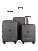 Hauptstadtkoffer Kotti - 3er Kofferser, Trolleys 4  Rollen TSA in Titan