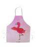 Mr. & Mrs. Panda Kochschürze Flamingo Yoga ohne Spruch in Aquarell Pink