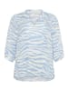 KAFFE curve Langarm-Bluse KCedina in Soft Chambray / Chalk Graphic