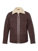 JP1880 Lederjacke in dunkelbraun