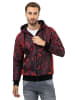 Cipo & Baxx Sweatjacke in BURGUNDY