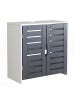 VCM  Badschrank Badunterschrank Waschbecken Flonali in Weiß / Anthrazit