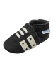 Yalion Baby Leder-Krabbelschuhe in Schwarz