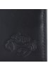 oxmox Leather Geldbörse RFID Schutz Leder 12 cm schwarz-crab 2.0