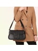 Toscanto Leder Schultertasche Toscanto Tasche schwarz ca. 33cm