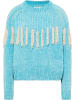 IZIA Damen Strickpullover in Türkisblau