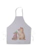 Mr. & Mrs. Panda Schürze Bär Kind ohne Spruch in Grau Pastell