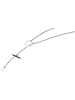 Adeliás Damen Halskette – Erbskette aus Edelstahl 43 cm in silber