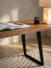 KADIMA DESIGN Schreibtisch Massiv Baumkante, Handarbeit, Professional