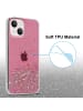 cadorabo Hülle für Apple iPhone 14 PLUS Glitter in Rosa mit Glitter