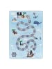 KADIMA DESIGN Teppich Kinder Flachgewebe Piratenwelt Polyamid Antirutsch Spielzimmer