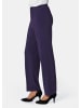 GOLDNER Kurzgröße:  Bequeme Slinky-Hose mit Schlupfbund in amethyst