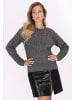 faina Damen Pullover in Dunkelgrau Melange