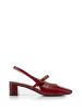 Wittchen Damenschuhe Mary Jane Pumps Mit Niedrigem Blockabsatz in Red