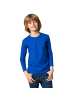 tectake Einfarbiges Langarm-Shirt für Kinder, blau