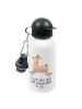 Mr. & Mrs. Panda Kindertrinkflasche Lama Springen mit Spruch in Weiß