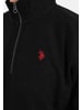 U.S. Polo Assn. U.S. POLO ASSN. Herren Pullover Half Zip P017 in Schwarz - Rot