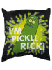 Rick and Morty Rick and Morty Pickle Rick Kissen Zierkissen Kopfkissen 40x40 cm in schwarz
