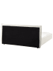 Beliani Doppelbett LESTRE in Weiß/Schwarz - (W) 201 x (H) 95 x (L) 221 cm