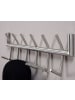 FineBuy Wandgarderobe in Silber / Metall / 60x10x19